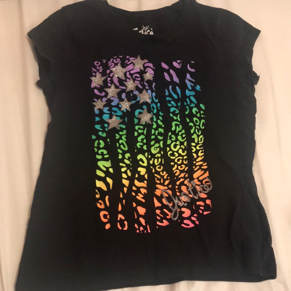 RAINBOW-CHEETAH PRINTED TEE
